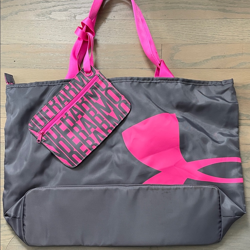 Under Armour Charcoal and Hot Pink Tote Bag